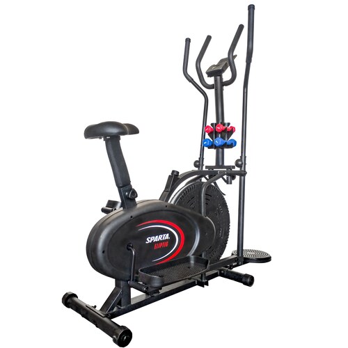 Aparato de Ejercicio SPARTA Eliptica 4 en 1 con Mancuernas y Twister ELLIPCOMBO.