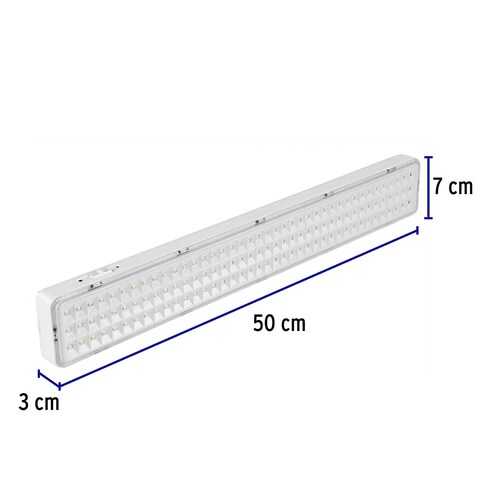 Lampara Emergencia Recargable 1000lm, 120 Led, Volteck 43010 Color Blanco