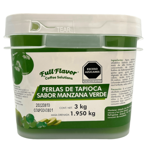 Popping / Perlas Explosivas 3kg Soda Italiana Manzana Verde