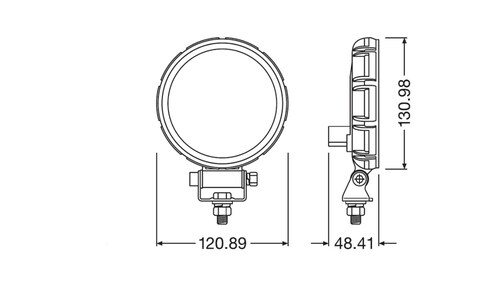 Faro Redondo LED - 120 mm - 12/24V - (1 Pza) - 15 W - FL