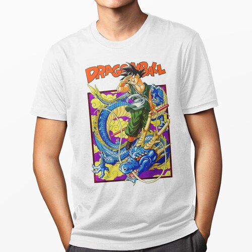 Playera Blanca Dragon Ball GT Goku para caballero