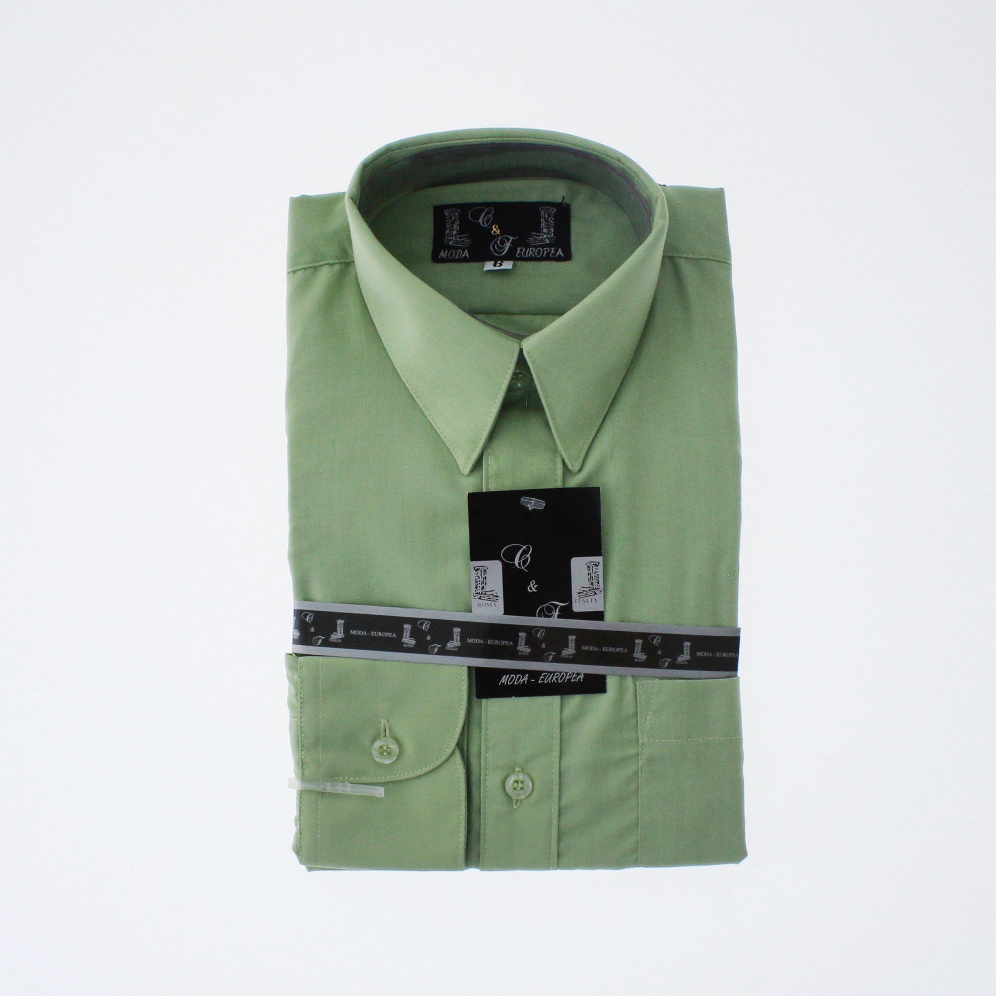 Camisa shops verde pistacho hombre