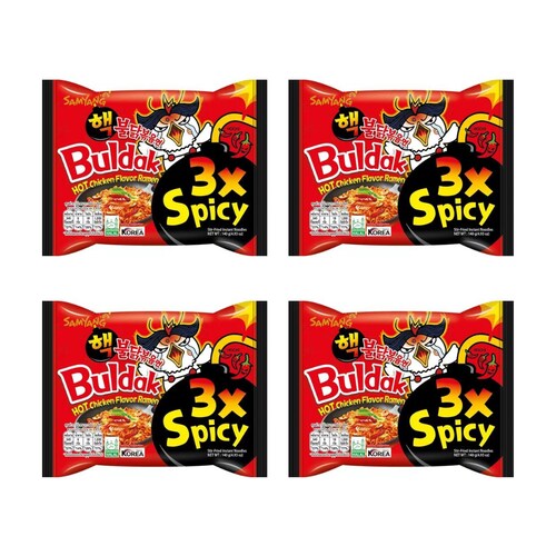 Ramen Buldak picante X3 4 piezas.