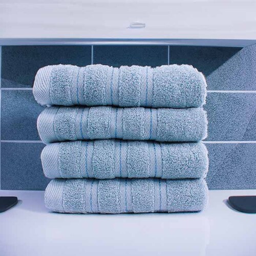JH HOKINS - 4 piezas Set de Toallas para Baño, Toallas Premium, Toallas de Baño Algodón 100%, Ultra Suave, Toallas de Baño Grandes para Cuerpo 102x178 cm (Gris)
