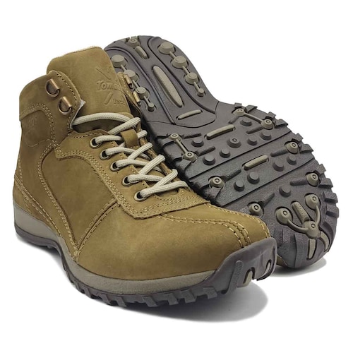 Bota Romanos 722 Verde Oliva Hombre Todo Terreno Senderismo Montañismo 100% Piel