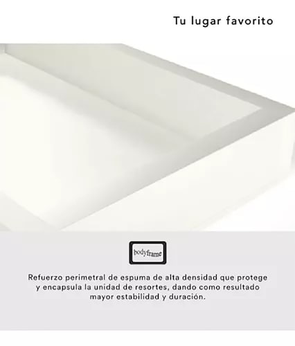 Colchon Matrimonial America Delta Confort Con Memory Comodo.