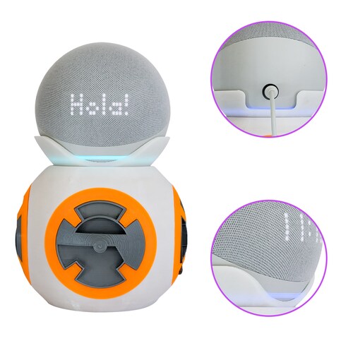 Base Para Alexa Echo Dot 4Ta y 5Ta Generación Tipo Androide Bb8