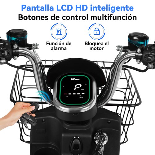 Motobici Eléctrica Honey Whale U7S Negro.