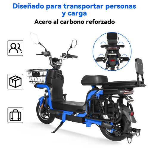 Motobici Eléctrica Honey Whale U7S Azul .