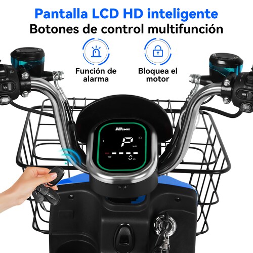 Motobici Eléctrica Honey Whale U7S Azul .