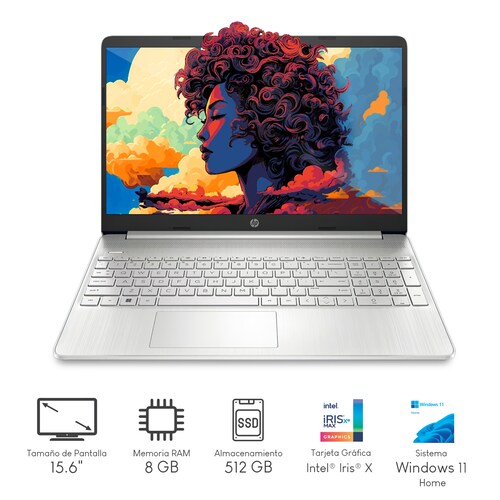 Combo Laptop HP 15-DY5009LA Intel CI7 8GB 512GB 15.6Pulg HD w11h 6H9F1LA + Audífonos .