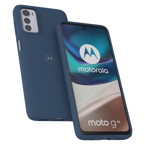 Funda protectora Motorola G42 (2022) suave delgada Azul