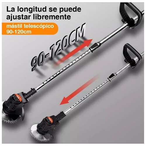 Desbrozadora Eléctrico Inalámbrico Yyugolo 850w Con 2 Baterías 42v Negro