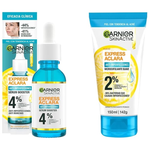 Reductor de Manchas, Crema y Sérum Facial, Vitamina C, 2 piezas