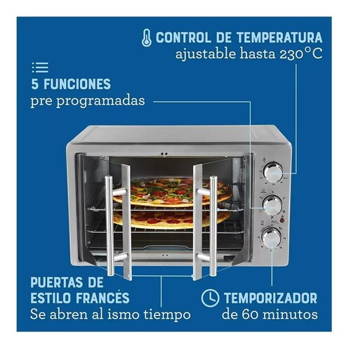 Horno Eléctrico con Freidora de Aire TSSTTVFDMAF, 42 L