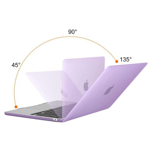 CARCASA FUNDA PROTECTOR CASE izÜg para Macbook Pro 13 A2338 M1 A2251 A2289 A2159 A1989 A1706 A1708 CRYSTAL MORADO