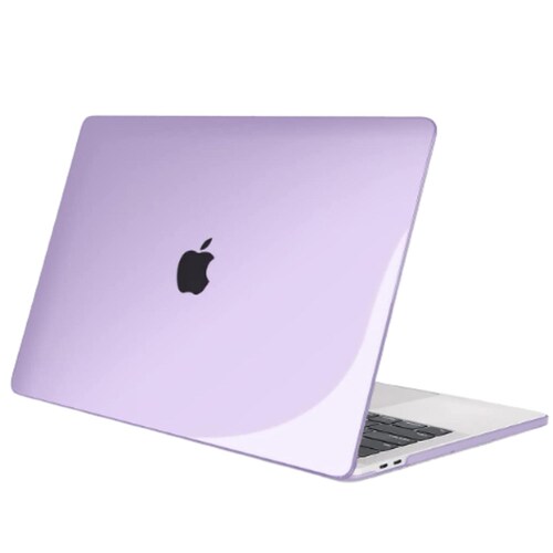 CARCASA FUNDA PROTECTOR CASE izÜg para Macbook Pro 13 A2338 M1 A2251 A2289 A2159 A1989 A1706 A1708 CRYSTAL MORADO