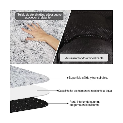 Cama Para Perros Gatos Mascota 75*50 Antiestrés Supercómoda