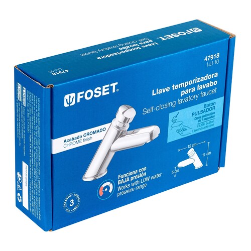 llave temporizadora para lavabo, Foset