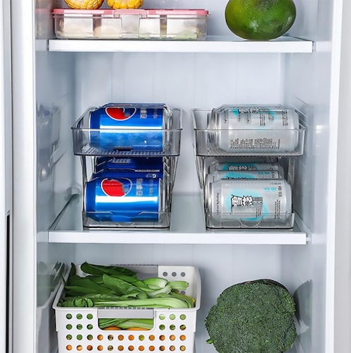 Dispensador de Latas de Refresco y Cerveza para Refrigerador.
