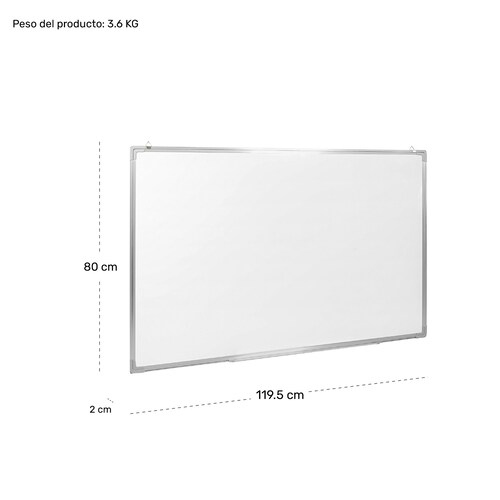 Pizarron Blanco Escolar 120x80cm Marcadores Borrador Imanes