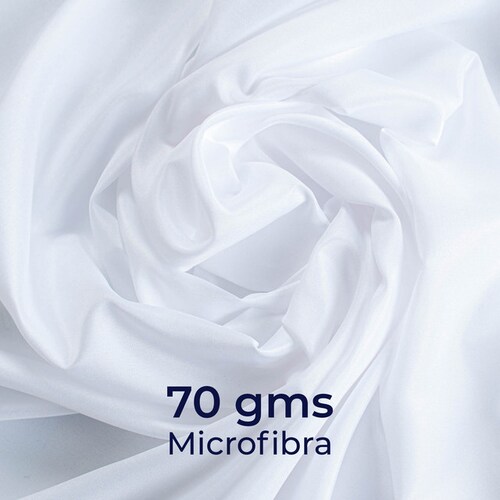 Juego de Sábanas Individual Blanco Atlas Basic de Microfibra Suave y Secado Rápido