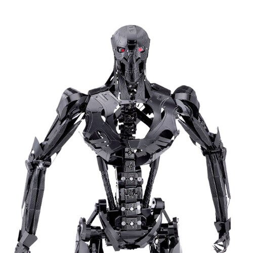 Rompecabezas de Metal 3d Terminator Negro.