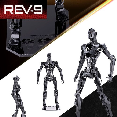 Rompecabezas de Metal 3d Terminator Negro.
