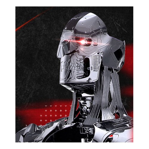 Rompecabezas de Metal 3d Terminator Negro.