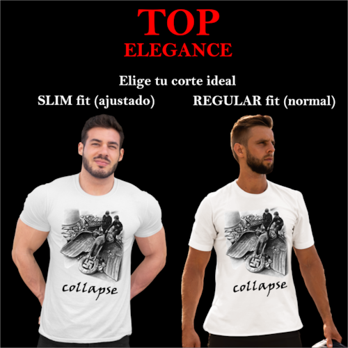 FINA playera Hombre Alta gama Reg y Slim fit Segunda guerra mundial Nazi bar antro fiesta