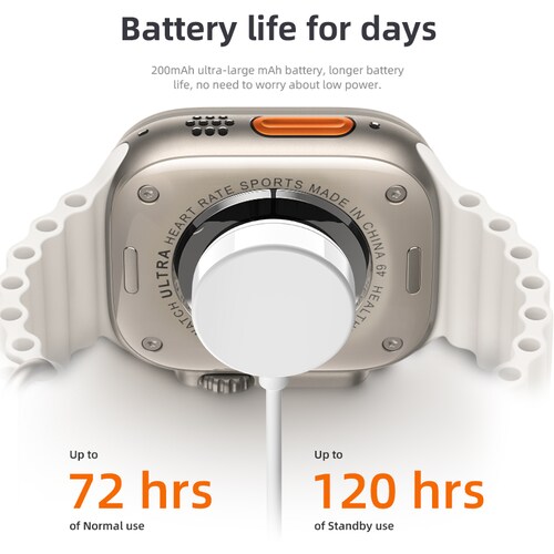 Reloj Inteligente WATCH 8 ULTRA Naranja By NS Tech