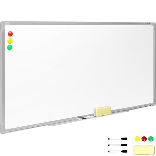 Pizarron Blanco Escolar 120x60cm Marcadores Borrador Imanes