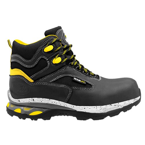 Zapato de Seguridad WSM para Dama, Ergonómico y muy ligero. Con casquillo de Policarbonato. Bota Industrial. Comet Lite