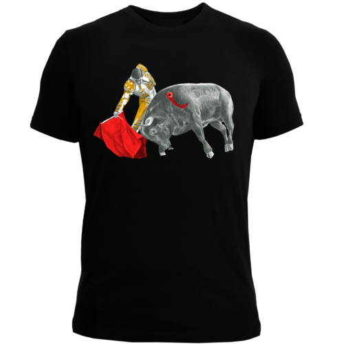 FINA Playera Hombre Alta gama Reg y Slim fit Arte taurino toros torero vaquero fiesta