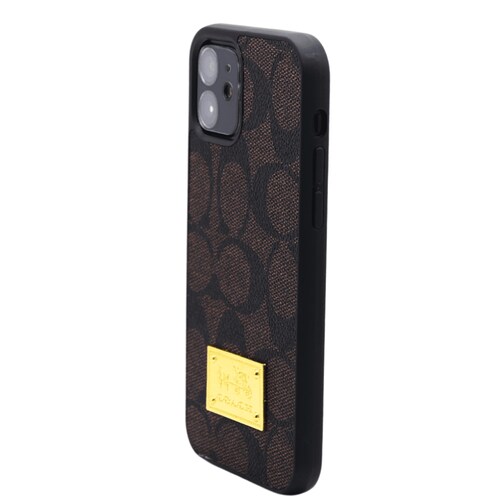 CASE COACH IPHONE 13 PRO CHOCOLATE ESTUCHE PROTECTOR FUNDA EMBLEMATICA