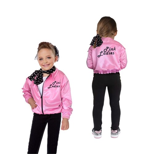 Disfraz de Pink Ladies Grease infantil