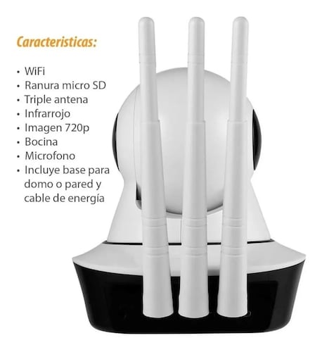Cámara NS Tech wifi  para Interirores con Movimiento 360 modelo Y6A -ZA