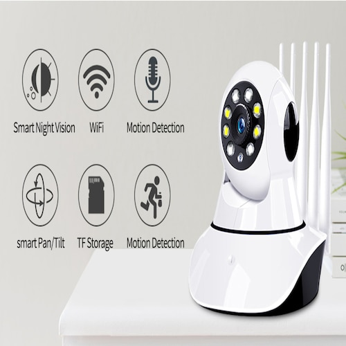 Cámara NS Tech wifi  para Interirores con Movimiento 360 modelo Y6A -ZA