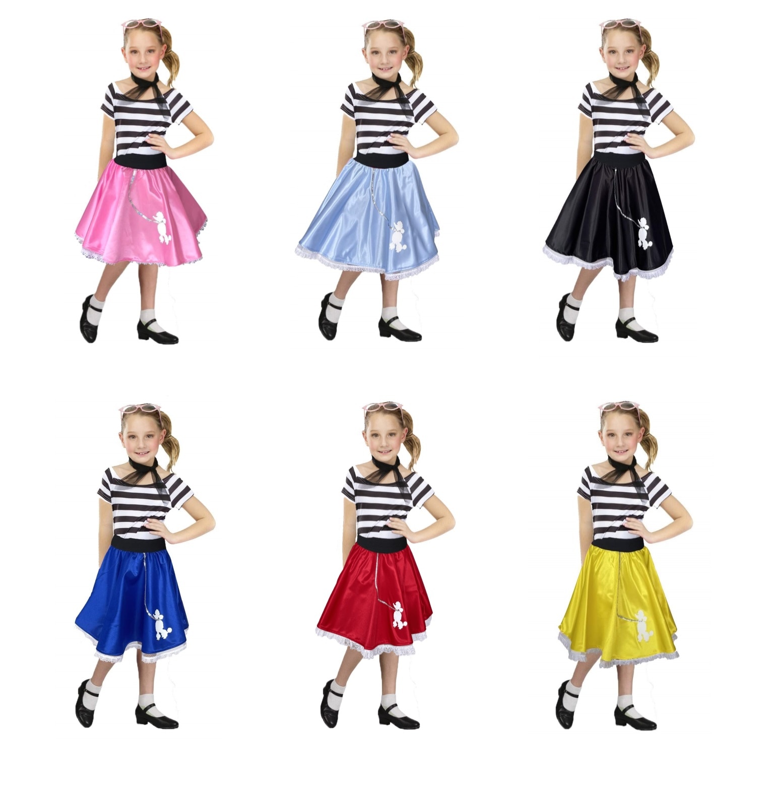 Mujer Falda Vaselina Vestuario Falda De Rock And Roll Para