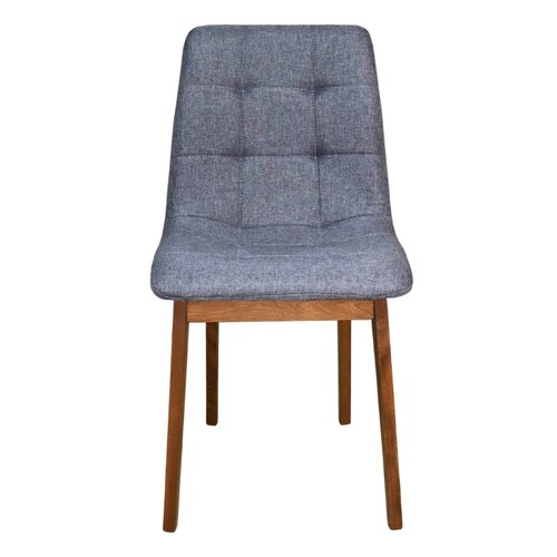 Silla Armable de Madera en Lino Gris.