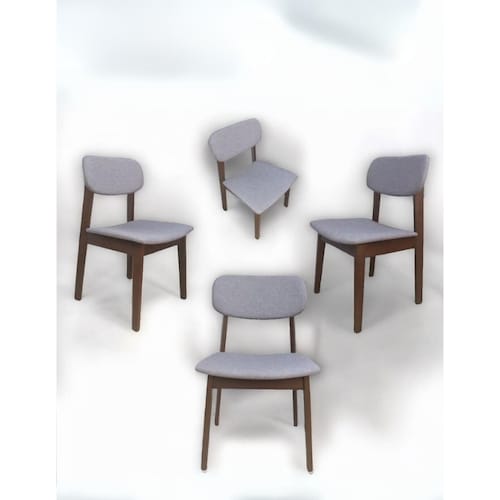 Set de 4 Sillas de Madera para Comedor Moderno .