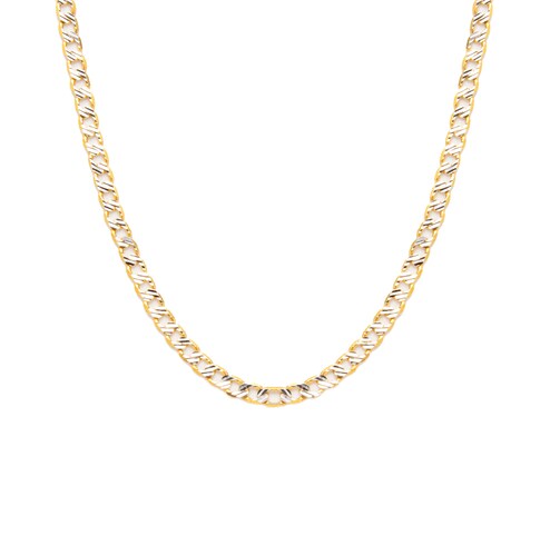 Cadena Barbada Diamantada Oro 14 Kilates.  Oro Fino Joyería..