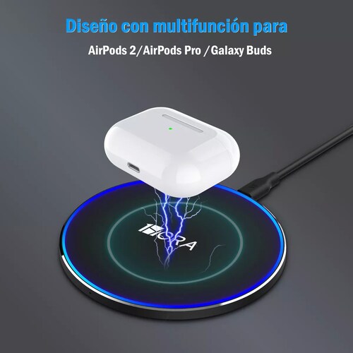 Cargador inalambrico 15w carga rapida