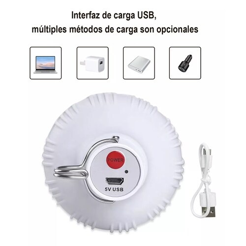 Portatil Recargable Emergencia Usb 80w Lámpara Foco Led 3pzs
