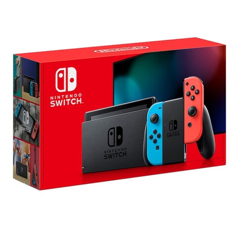 Consola Nintendo Switch Oled Neón 64gb 4gb Ram Portátil Color Neon Rojo & Neon Azul