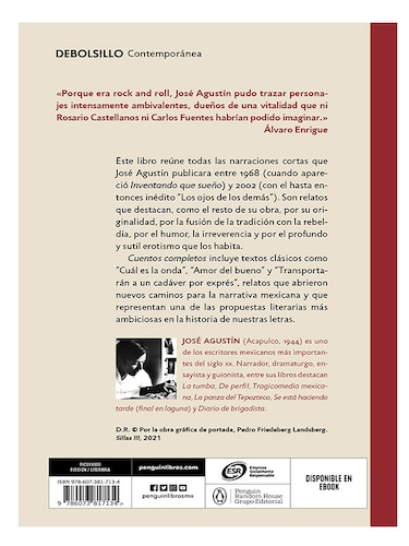 Libro Cuentos completos Autor José Agustín.