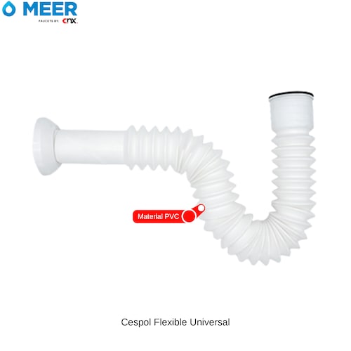 Kit Completo para Instalación de Lavabo, Incluye 2x Mangueras, 2x Válvulas, 1x Cinta, 1x Empaque y 1x Trampa.