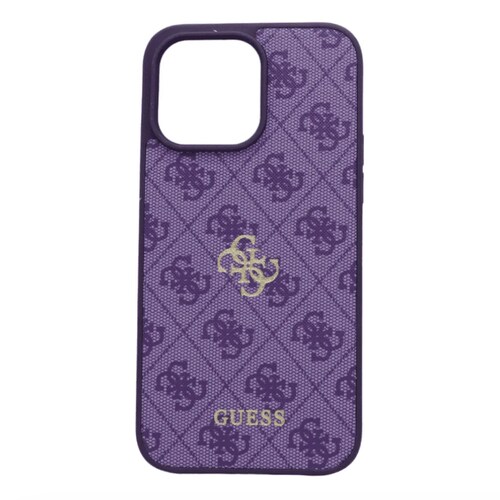 CASE GUESS IPHONE 14 PRO MAX MORADO ESTUCHE PROTECTOR FUNDA EMBLEMATICA