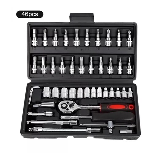Herramienta Dados De Llave De Trinquete De En Caja Negro.