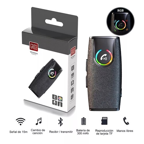 Receptor Auxiliar Bluetooth Aux 3.5 Auto Coche Manos Libres